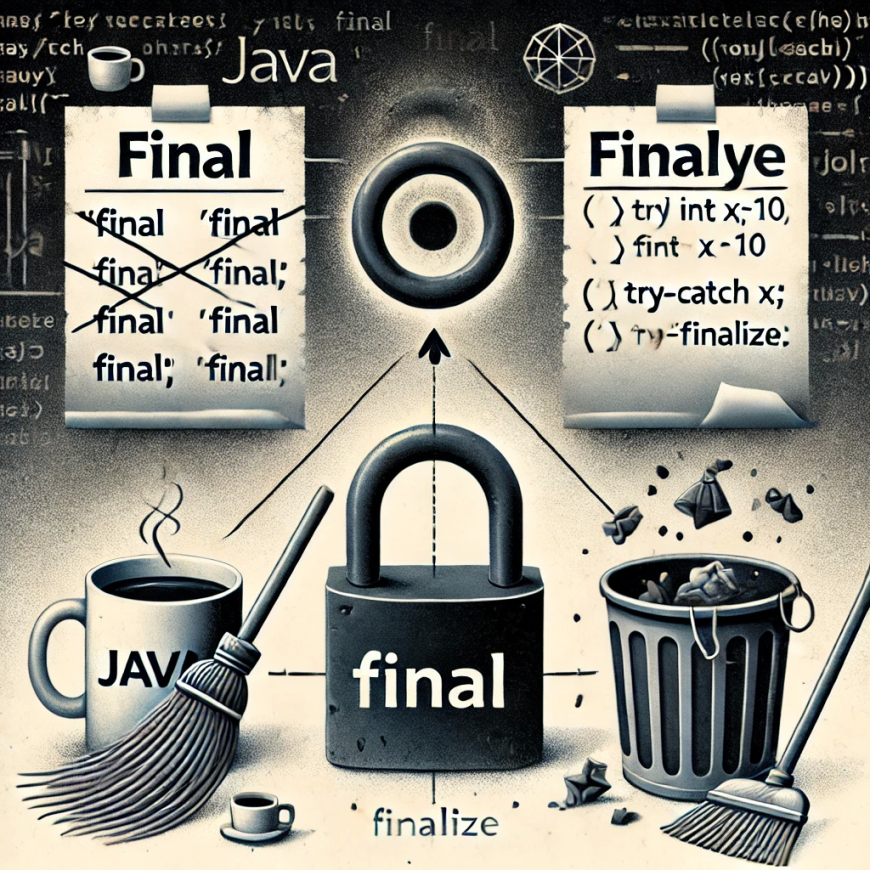 "Java final, finally, finalize" Açar Sözləri